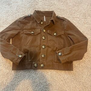 Free People Slouchy Eisenhower Denim
Jacket in Terracotta S